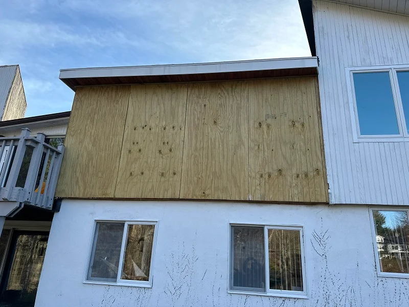 A window will be cut into this wall - Norwalk, CT 